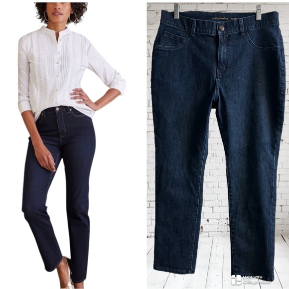 Soft surroundings straight leg jeans NWOT - Picture 1 of 6